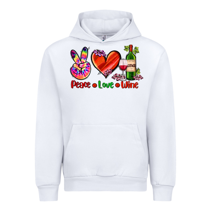 Peace Love Wine Urban Hoodie by AdoDesignShop | Teevron