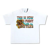 White this is how i fight with my battles Urban Heavy Tee - CowGirlArtShop