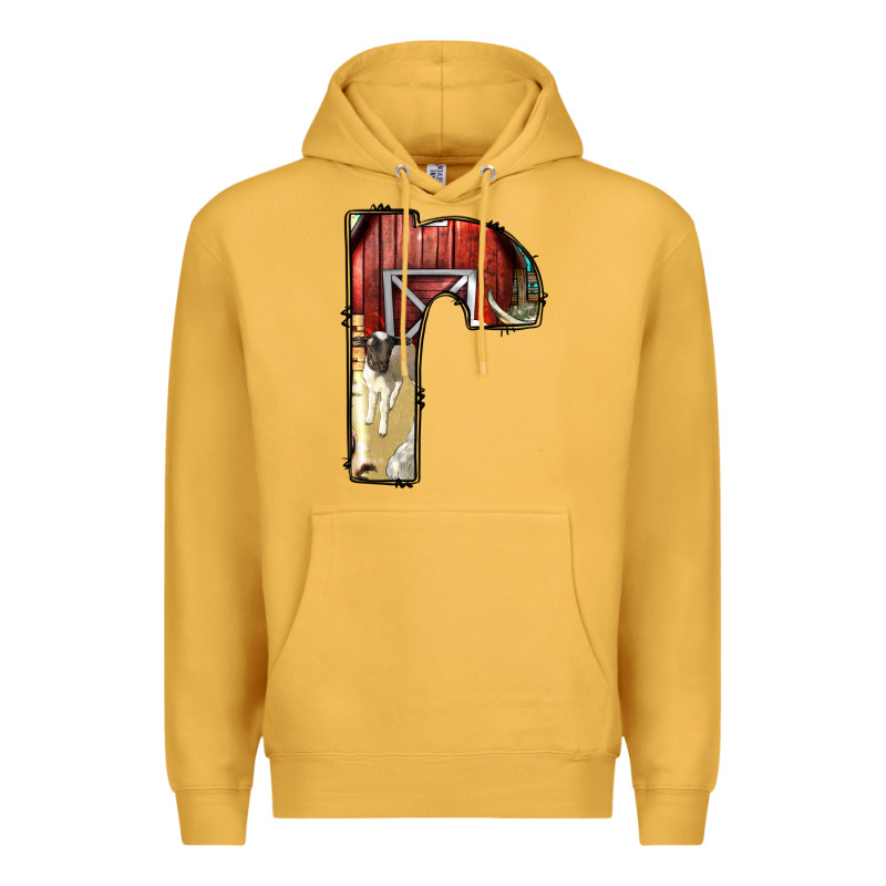 Farm Life Alphabet Lowercase Letters R Premium Hoodie by BundleAndBundleShop | Teevron