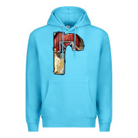 Ocean Blue farm life alphabet lowercase letters r Premium Hoodie - BundleAndBundleShop