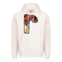 Pale Pink farm life alphabet lowercase letters r Premium Hoodie - BundleAndBundleShop