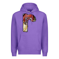 Purple farm life alphabet lowercase letters r Premium Hoodie - BundleAndBundleShop
