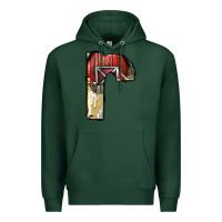 Sports Green farm life alphabet lowercase letters r Premium Hoodie - BundleAndBundleShop