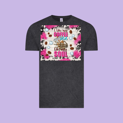 I Like My Coffee Cold Like My Soul Vintage Tee Designed By Tumblerdesignbyshophia