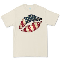 Bone Vintage American Flag Lips Premium Tee - Bettercallsaul