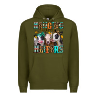 Army Green hanging with my heifers Premium Hoodie - Jasminsmagicworld