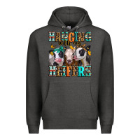 Charcoal Heather hanging with my heifers Premium Hoodie - Jasminsmagicworld