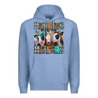 Colony Blue hanging with my heifers Premium Hoodie - Jasminsmagicworld