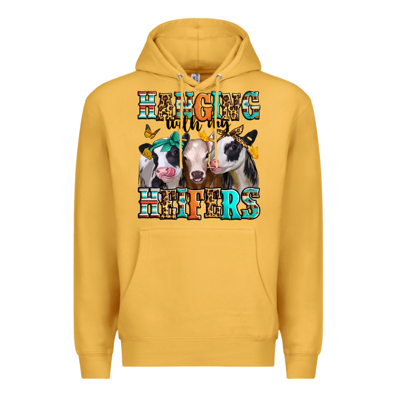 Hanging With My Heifers Premium Hoodie by Jasminsmagicworld | Teevron