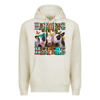 Oatmeal Heather hanging with my heifers Premium Hoodie - Jasminsmagicworld