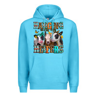 Ocean Blue hanging with my heifers Premium Hoodie - Jasminsmagicworld