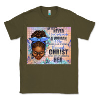 Army Green Never Underestimate a Woman Who Does Classic Tee - texasbilliewilder