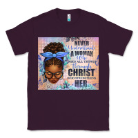 Plum Never Underestimate a Woman Who Does Classic Tee - texasbilliewilder