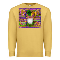 Mardi Gras Gnomes Mask Serape Sunflowers Premium Sweatshirt | Teevron