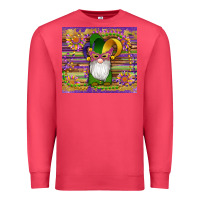 Cardinal mardi gras gnomes mask serape sunflowers Premium Sweatshirt - Artiststas