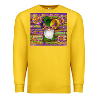 Lemon mardi gras gnomes mask serape sunflowers Premium Sweatshirt - Artiststas