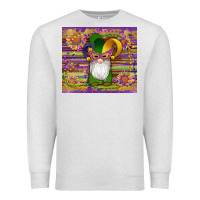 Oatmeal Heather mardi gras gnomes mask serape sunflowers Premium Sweatshirt - Artiststas