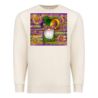 Sandshell mardi gras gnomes mask serape sunflowers Premium Sweatshirt - Artiststas