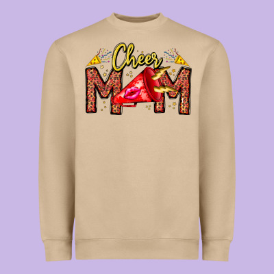 Cheer Mom Heavyweight Sweatshirt Designed By Cowhidedigitalart