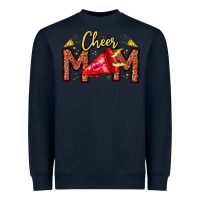 Navy cheer mom Heavyweight Sweatshirt - CowhideDigitalArt