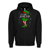 Black matching family group i'm the jovie elf christmas t shirt Zipper Hoodie - minhPixels