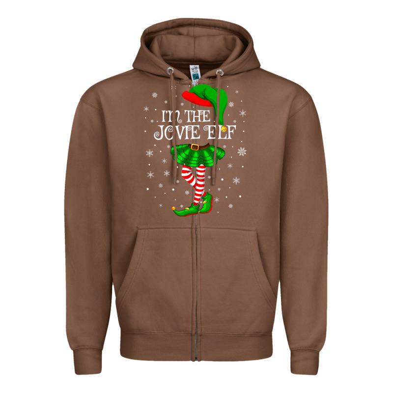 Matching Family Group I'm The Jovie Elf Christmas T Shirt Zipper Hoodie by minhPixels | Teevron