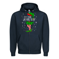 Navy matching family group i'm the jovie elf christmas t shirt Zipper Hoodie - minhPixels