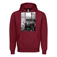 Burgundy The Sopranos Family Zipper Hoodie - minhPixels