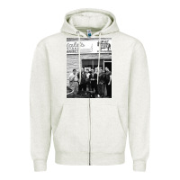 Oatmeal Heather The Sopranos Family Zipper Hoodie - minhPixels