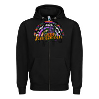 Black Halloween Zipper Hoodie - SublimationCraftShop