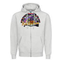 Dove Grey Halloween Zipper Hoodie - SublimationCraftShop