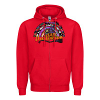 Red Halloween Zipper Hoodie - SublimationCraftShop