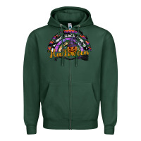 Sports Green Halloween Zipper Hoodie - SublimationCraftShop