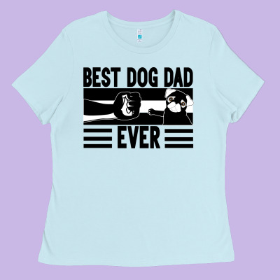 Best Dog Dad Ever Ladies Tee Designed By Bettercallsaul