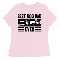 Bubblegum Pink Best dog dad ever Ladies Tee - Bettercallsaul