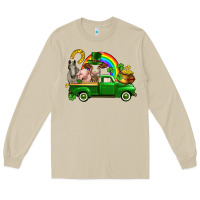 Mushroom St. Patrick's Day farm animals Long Sleeve Tee - CowGirlArtShop