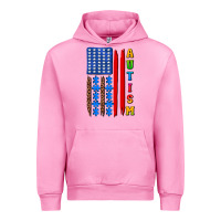 Autism American Flag Urban Hoodie | Teevron