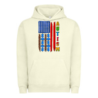 Pigment Pistachio autism american flag Urban Hoodie - AdoDesignShop