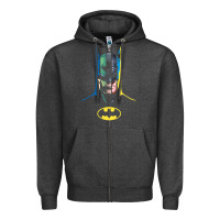 Charcoal Heather B.At.Man 80 Years Many Faces Zipper Hoodie - minhPixels