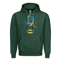 Sports Green B.At.Man 80 Years Many Faces Zipper Hoodie - minhPixels