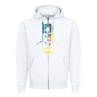 White B.At.Man 80 Years Many Faces Zipper Hoodie - minhPixels