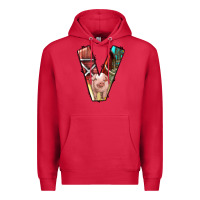 Cardinal farm life alphabet lowercase letters v Premium Hoodie - BundleAndBundleShop