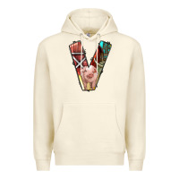 Sandshell farm life alphabet lowercase letters v Premium Hoodie - BundleAndBundleShop