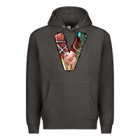 Smoke farm life alphabet lowercase letters v Premium Hoodie - BundleAndBundleShop