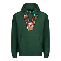Sports Green farm life alphabet lowercase letters v Premium Hoodie - BundleAndBundleShop