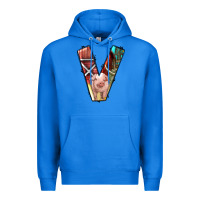 True Royal farm life alphabet lowercase letters v Premium Hoodie - BundleAndBundleShop