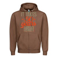 Chestnut 50 years old 50th birthday gifts for men and women Zipper Hoodie - minhPixels