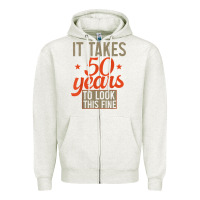 50 Years Old 50th Birthday Gifts For Men And Women Zipper Hoodie | Teevron