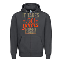Smoke 50 years old 50th birthday gifts for men and women Zipper Hoodie - minhPixels