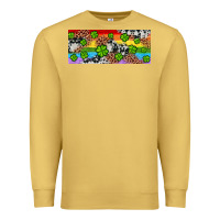 Antique Gold Western St. Patrick's Day Shamrock Rainbow Premium Sweatshirt - Artiststas